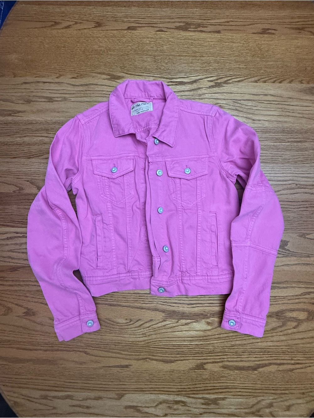 We The Free Pink Women’s Denim Trucker Jacket